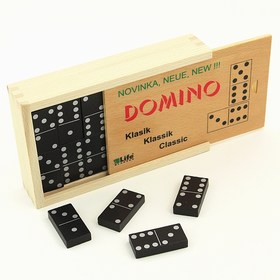 Dřevěné domino v bukové krabičce